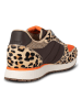 WODEN Leder-Sneakers "Ronja Cowhair" in Braun
