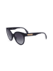 adidas Damen-Sonnenbrille in Schwarz/ Blau