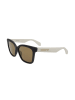 adidas Damen-Sonnenbrille in Schwarz-Weiß/ Hellbraun