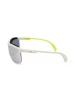 adidas Unisex-Sonnenbrille in Weiß-Gelb/ Silber