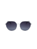 Polaroid Damen-Sonnenbrille in Silber/ Dunkelblau