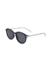 Polaroid Unisex-Sonnenbrille in Schwarz/ Grau/ Blau