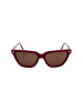 Polaroid Damen-Sonnenbrille in Rot/ Lila/ Braun