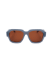 Polaroid Okulary przeciwsłoneczne unisex w kolorze niebiesko-brązowym
