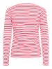 Kaffe Longsleeve "Liddy" in Pink/ Weiß