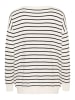 Kaffe Pullover "Lizza" in Weiß/ Schwarz