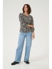 Kaffe Longsleeeve "Lvanna" in Schwarz/ Creme