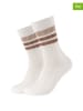 camano 2-delige set: sokken wit/bruin