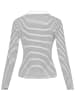 SisterS point Longsleeve in Weiß/ Schwarz