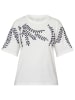 SisterS point Shirt wit/donkerblauw