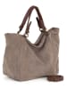 Lucca Baldi Skórzany shopper bag "Gimignano" w kolorze szarobrązowym