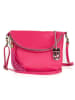 Lucca Baldi Leder-Umhängetasche "Cetona" in Pink - (B)24 x (H)18 x (T)4 cm