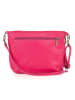 Lucca Baldi Leder-Umhängetasche "Cetona" in Pink - (B)24 x (H)18 x (T)4 cm