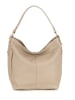 Lucca Baldi Leder-Schultertasche "Carrara" in Beige - (B)36 x (H)28 x (T)12 cm
