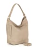 Lucca Baldi Leder-Schultertasche "Carrara" in Beige - (B)36 x (H)28 x (T)12 cm
