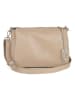 Lucca Baldi Leder-Umhäbgetasche "Melfi" in Beige - (B)26 x (H)19 x (T)9 cm