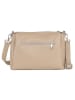 Lucca Baldi Leder-Umhäbgetasche "Melfi" in Beige - (B)26 x (H)19 x (T)9 cm