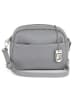 Lucca Baldi Leder-Umhängetasche "Cascina" in Grau - (B)22 x (H)18 x (T)9 cm