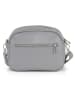 Lucca Baldi Leder-Umhängetasche "Cascina" in Grau - (B)22 x (H)18 x (T)9 cm