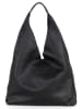 Lucca Baldi Leder-Shopper "Catanzaro" in Schwarz