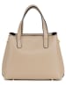 Lia Biassoni Leder-Henkeltasche "Verney" in Beige - (B)28 x (H)21 x (T)12 cm