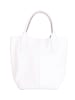 Pia Sassi Leder-Schultertasche "Monte Cimone" in Weiß - (B)25 x (H)38 x (T)17 cm