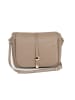 Pia Sassi Leder-Umhängetasche "Monte Avella"  in Beige - (B)25 x (H)23 x (T)7 cm