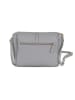 Pia Sassi Leder-Umhängetasche "Monte Avella"  in Grau - (B)25 x (H)23 x (T)7 cm