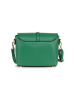 Pia Sassi Leder-Umhängetasche "La Marmora" in Grün - (B)25 x (H)19 x (T)8 cm