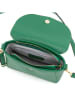 Pia Sassi Leder-Umhängetasche "La Marmora" in Grün - (B)25 x (H)19 x (T)8 cm