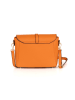 Pia Sassi Leder-Umhängetasche "La Marmora" in Orange - (B)25 x (H)19 x (T)8 cm
