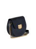 Pia Sassi Leren schoudertas "Cima Carnera" donkerblauw - (B)24 x (H)18 x (D)7 cm