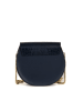 Pia Sassi Leder-Umhängetasche "Cima Carnera" in Dunkelblau - (B)24 x (H)18 x (T)7 cm