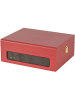 Bolaris Gramofon w kolorze czerwonym - 36,2 x 14 x 29,6 cm