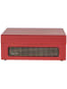 Bolaris Gramofon w kolorze czerwonym - 36,2 x 14 x 29,6 cm