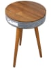 Bolaris Bluetooth-Lautsprecher-Beistelltisch in Braun - (H)59 x Ø 38,5 cm