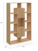 IDOMYA Essentials Boekenkast "Faustine" lichtbruin - (B)90 x (H)143 x (D)30 cm