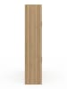 IDOMYA Essentials Boekenkast "Faustine" lichtbruin - (B)90 x (H)143 x (D)30 cm