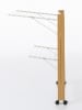 IDOMYA Essentials Wasdroogrek "Deluxe" wit/lichtbruin - (B)176 x (H)105 x (D)60 cm