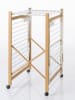 IDOMYA Essentials Wasdroogrek "Deluxe" wit/lichtbruin - (B)176 x (H)105 x (D)60 cm