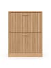 IDOMYA Essentials Schuhschrank "Faustine" in Hellbraun - (B)60 x (H)80 x (T)24 cm