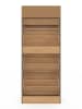 IDOMYA Essentials Schuhschrank "Faustine" in Hellbraun - (B)60 x (H)150 x (T)24 cm