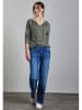 Street One Bluse in Beige/ Schwarz