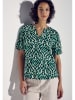 Street One Bluse in Beige/ Grün