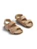 Wheat Leder-Sandalen "Clara" in Hellbraun