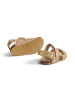 Wheat Leder-Sandalen "Clara" in Hellbraun
