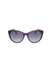 Carolina Herrera Dameszonnebril rood/blauw