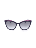 Carolina Herrera Damen-Sonnenbrille in Dunkelblau-Lila/ Grau