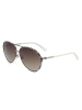 Guess Damen-Sonnenbrille in Beige-Schwarz/ Hellbraun