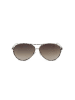 Guess Damen-Sonnenbrille in Beige-Schwarz/ Hellbraun